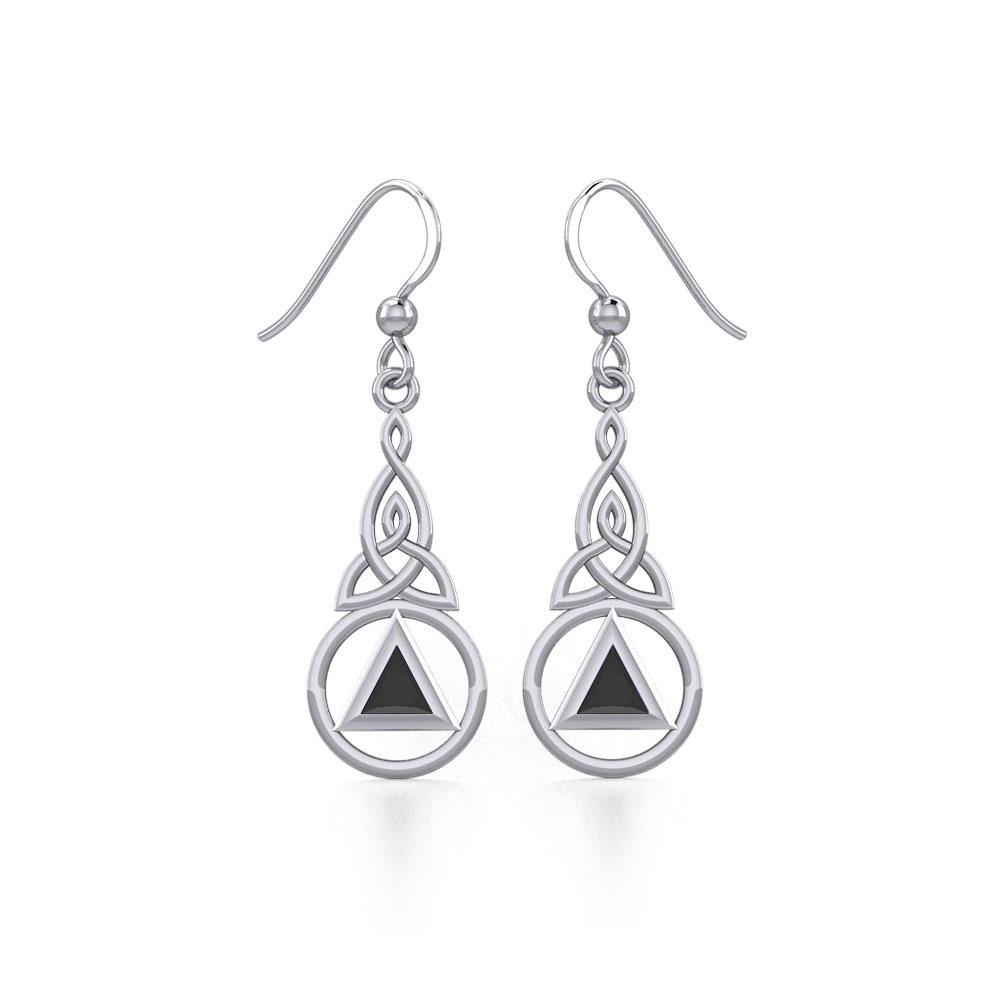 Celtic Recovery Earrings with Gemstone TER1956 - Jewelry