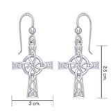 The Celtic Four Point Knot Cross Earrings TER1958 - Jewelry