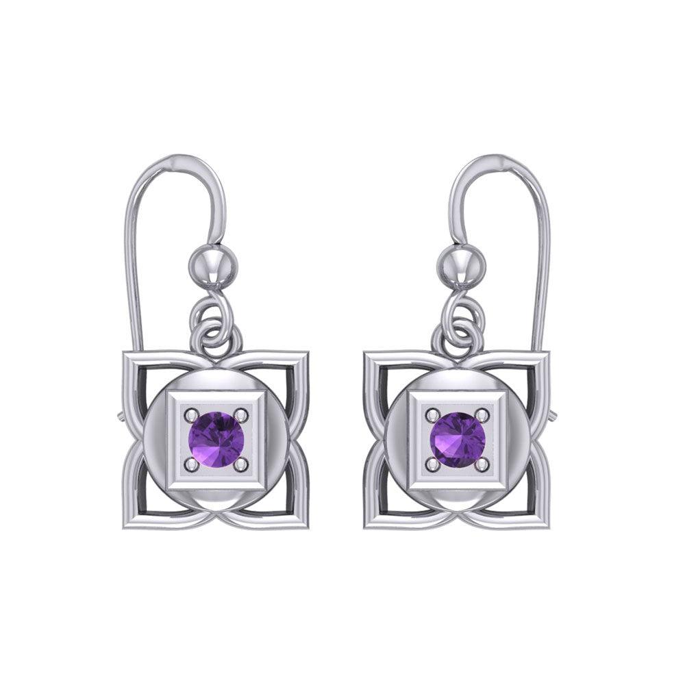 Muladhara Root Chakra Sterling Silver Earrings TER2039 - Jewelry