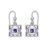 Muladhara Root Chakra Sterling Silver Earrings TER2039 - Jewelry