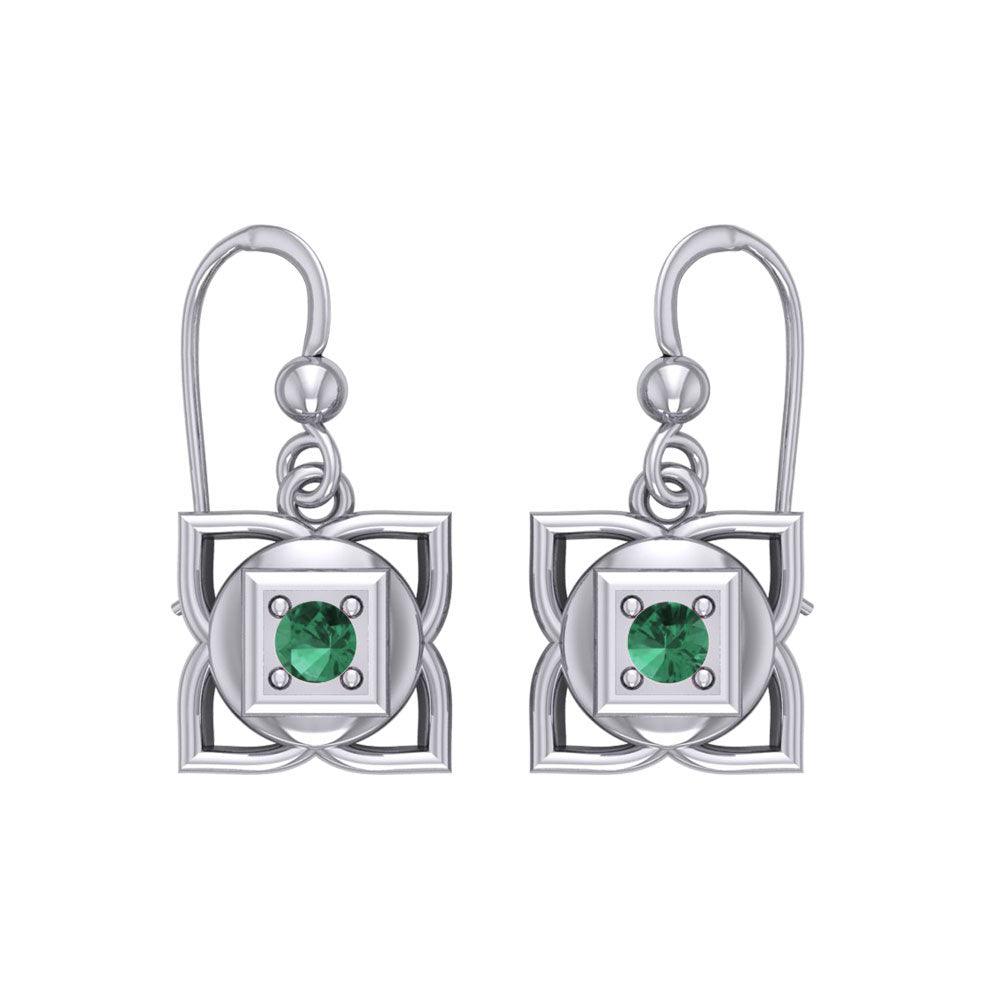 Muladhara Root Chakra Sterling Silver Earrings TER2039 - Jewelry