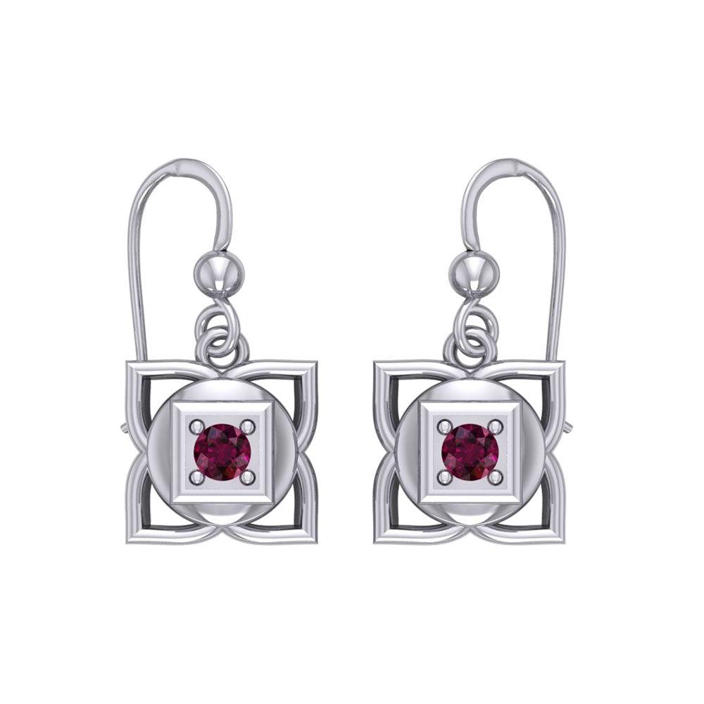 Muladhara Root Chakra Sterling Silver Earrings TER2039 - Jewelry