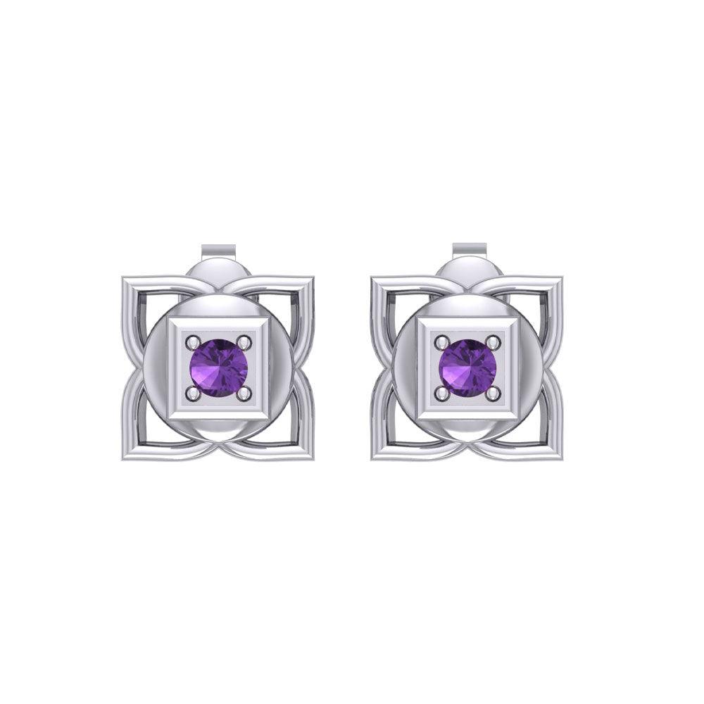 Muladhara Root Chakra Sterling Silver Post Earrings TER2040 - Jewelry