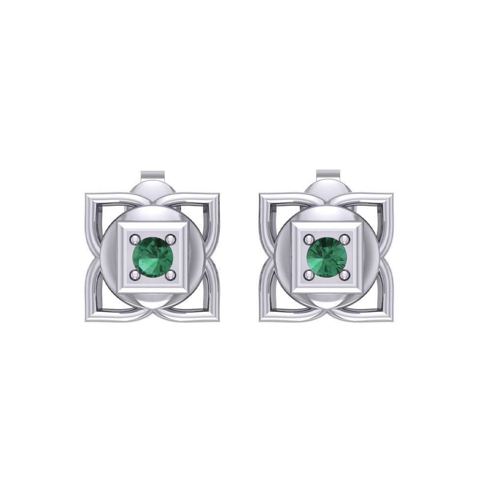 Muladhara Root Chakra Sterling Silver Post Earrings TER2040 - Jewelry