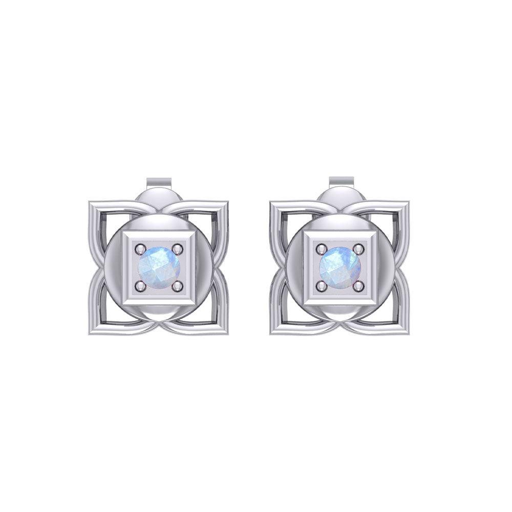 Muladhara Root Chakra Sterling Silver Post Earrings TER2040 - Jewelry