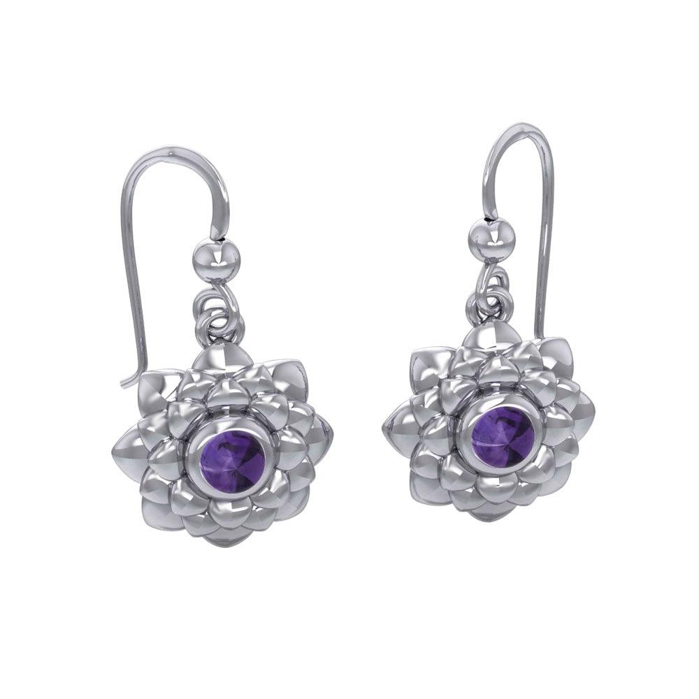 Sahasrara Crown Chakra Sterling Silver Earrings TER2045 - Jewelry