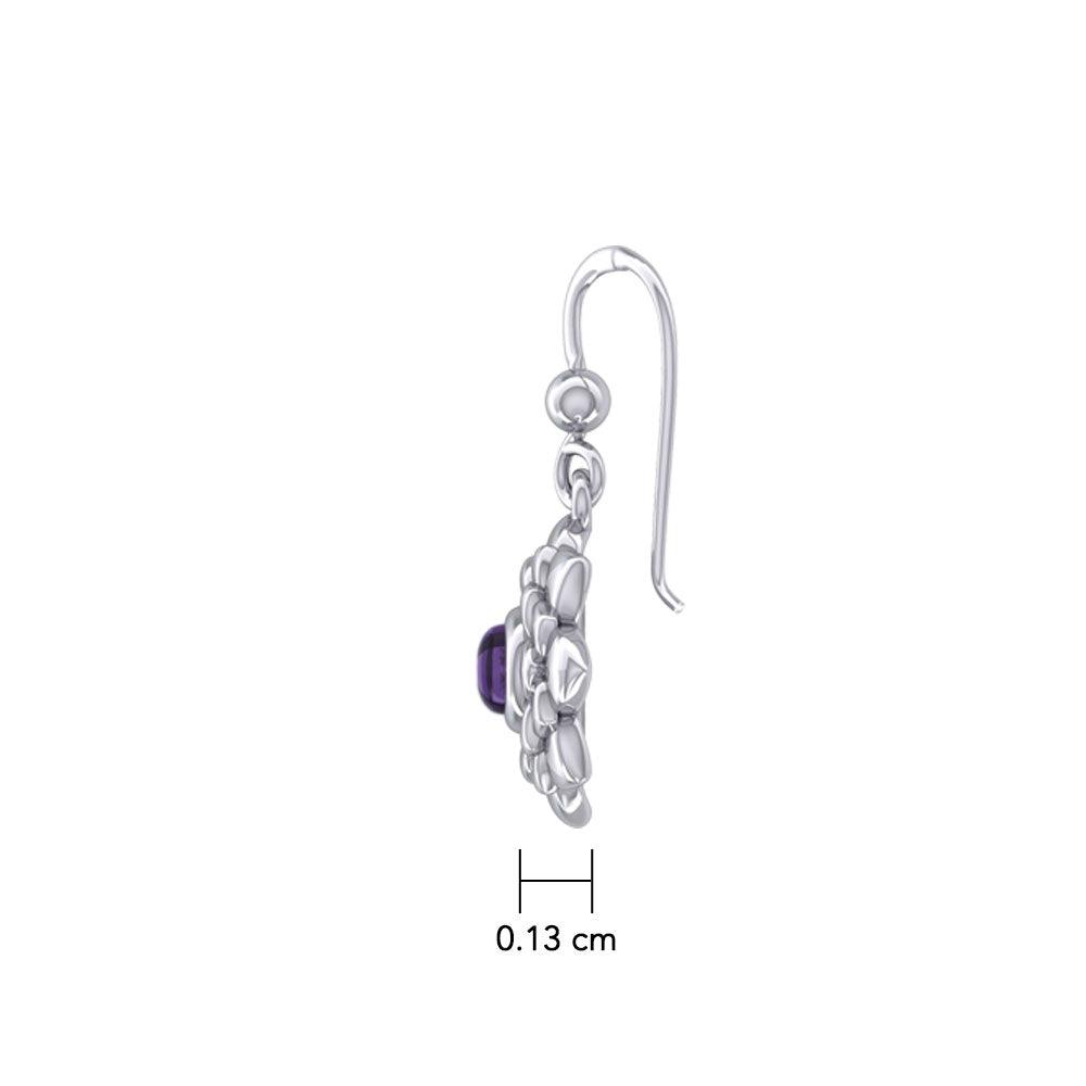 Sahasrara Crown Chakra Sterling Silver Earrings TER2045 - Jewelry