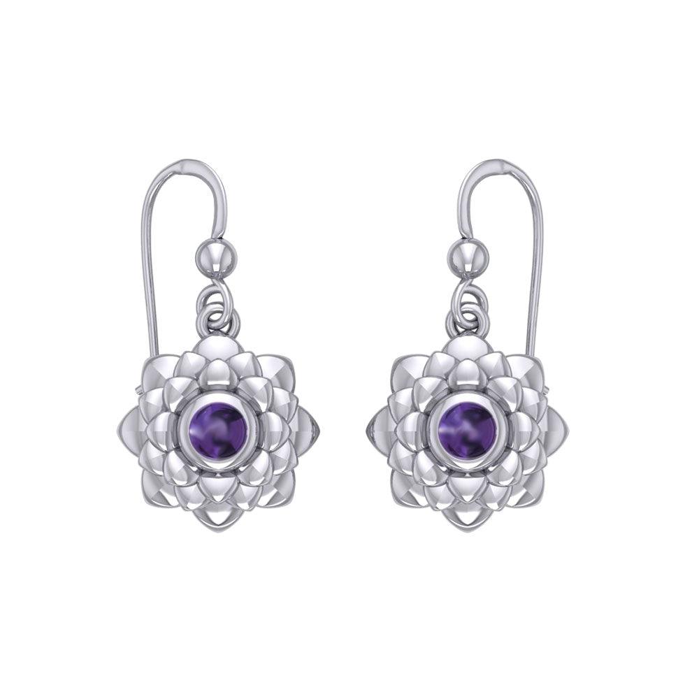 Sahasrara Crown Chakra Sterling Silver Earrings TER2045 - Jewelry