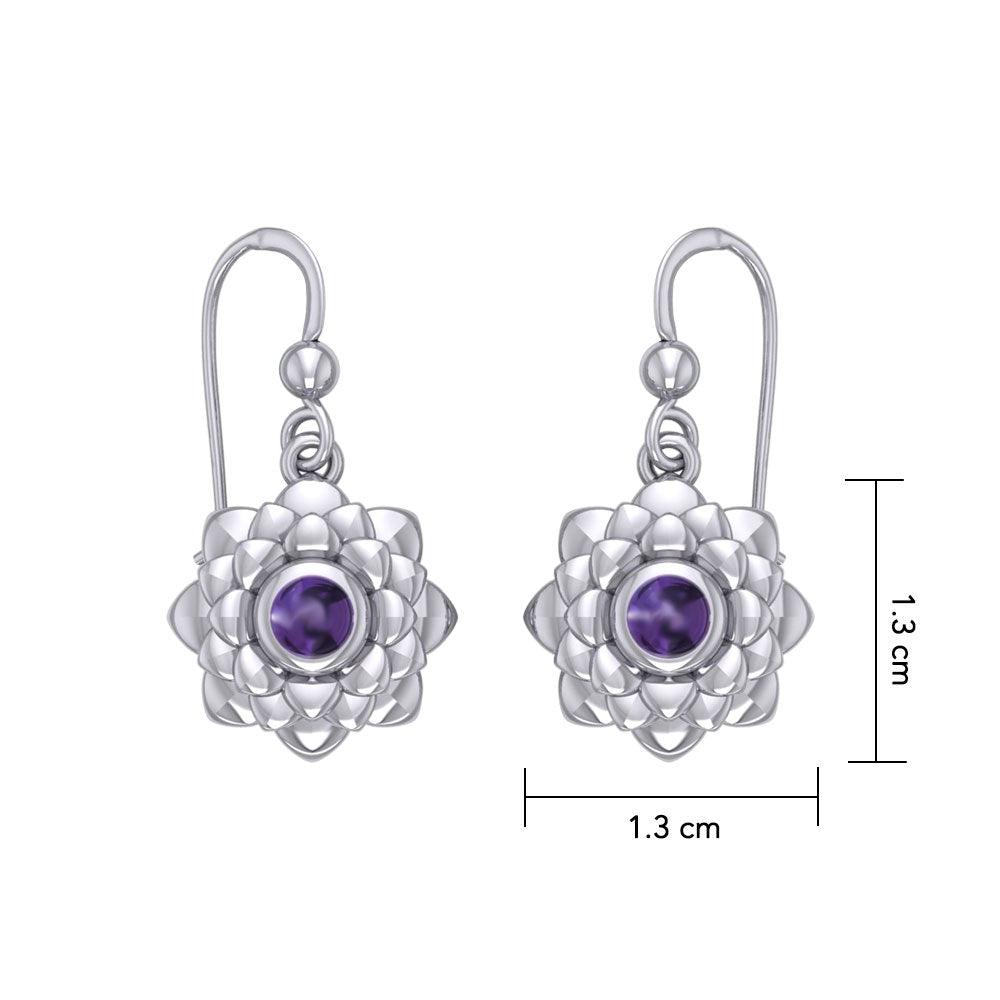 Sahasrara Crown Chakra Sterling Silver Earrings TER2045 - Jewelry
