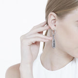 Irish Dancing Shoes Silver Hoop Earrings TER2058 - Jewelry