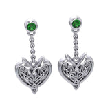 Joyous Celtic Hearts Silver Earrings TER210 - Jewelry