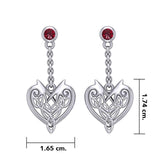 Joyous Celtic Hearts Silver Earrings TER210 - Jewelry