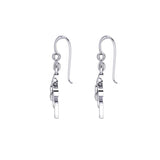 The Manta Ray with Yin Yang Symbol Silver Earring TER2168 - Jewelry