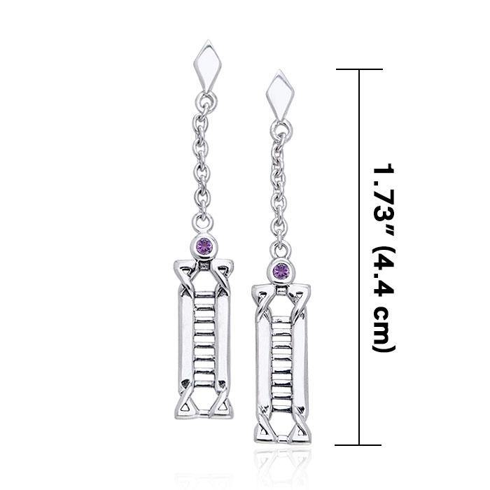 Art Deco Silver Earrings TER219 - Jewelry