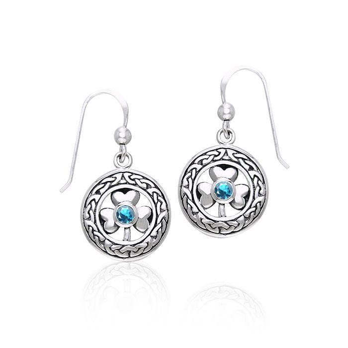 Celtic Knot Shamrock Earrings TER220 - Jewelry