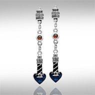 Lighthouse and Heart Silver Earrings TER235 - Jewelry