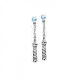 Cape Hatteras Lighthouse and Gem Silver Earrings TER236 - Jewelry