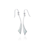 Triangle Cabochon Silver Earrings TER357 - Jewelry