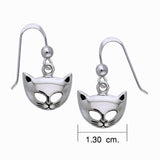 Cat Mask Earrings TER363 - Jewelry