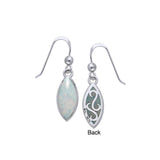Marquise Cabochon Filigree Earrings TER364 - Jewelry