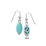 Marquise Cabochon Filigree Earrings TER364 - Jewelry
