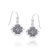 Celtic Knotwork Clover Silver Earrings TER466 - Jewelry