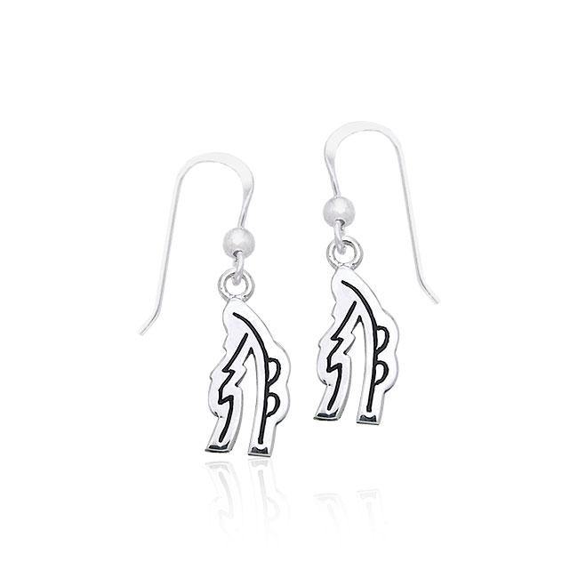 Reiki Symbol Silver Earrings TER476 - Jewelry