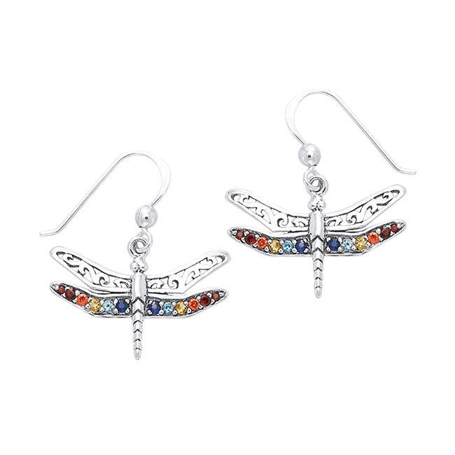 Dragonfly Wings Earrings TER517 - Jewelry