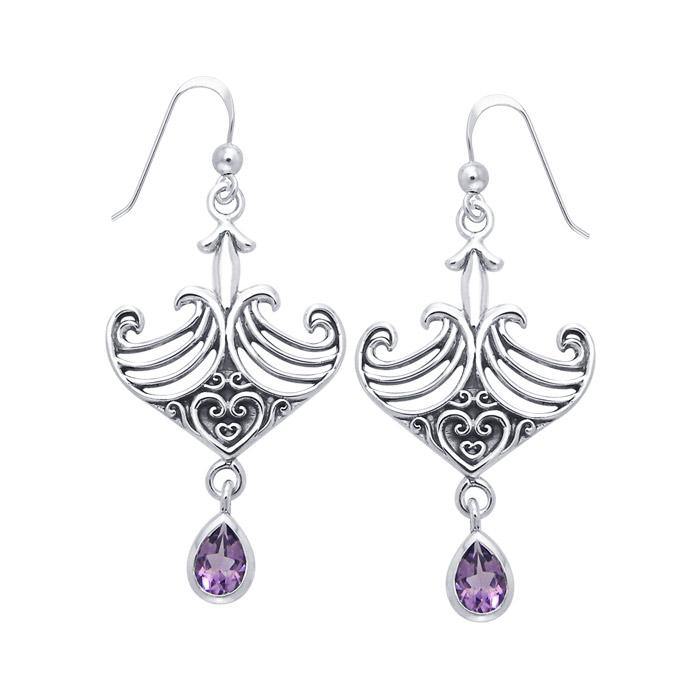 Celtic Maori Silver Earrings TER523 - Jewelry