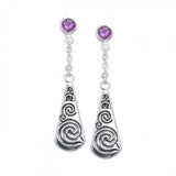 Celtic Maori Silver Earrings TER524 - Jewelry