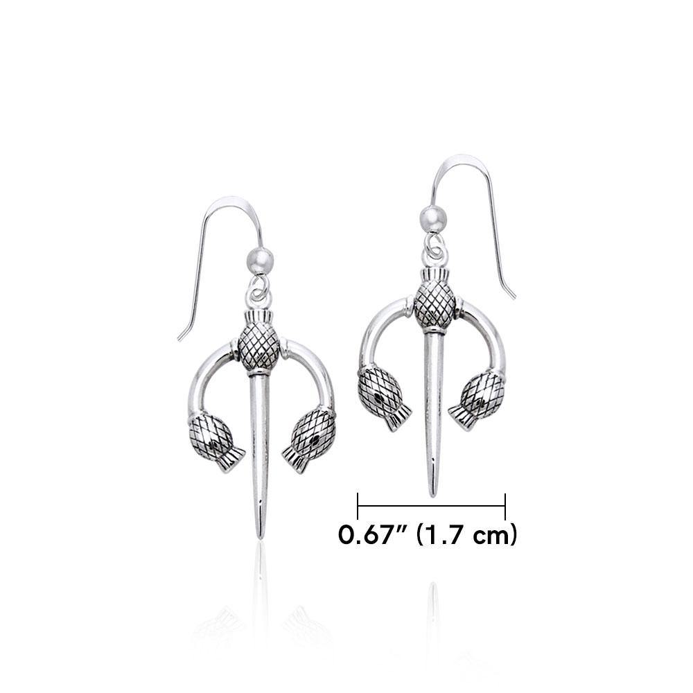 Danu Silver Thistle Earrings TER551 - Jewelry