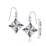 Celtic Four Point Knot Earrings TER703 - Jewelry