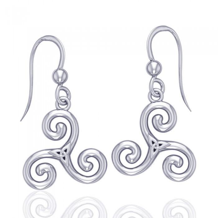 Celtic Triskelion Trinity Knot Earrings TER709 - Jewelry
