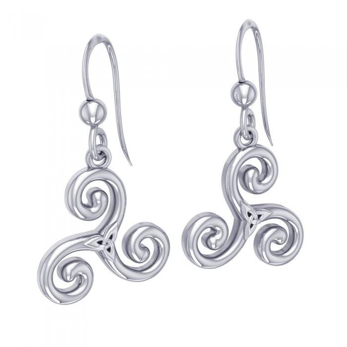 Celtic Triskelion Trinity Knot Earrings TER709 - Jewelry