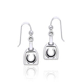 Horseshoe Stirrup Sterling Silver Earrings TER791