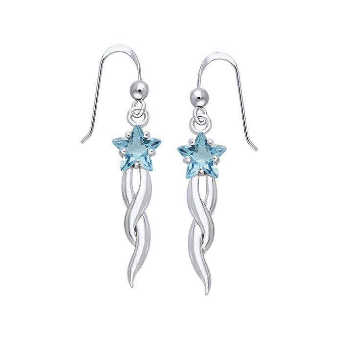 Designer Shooting Star Cubic Zirconia Earrings TER856 - Jewelry