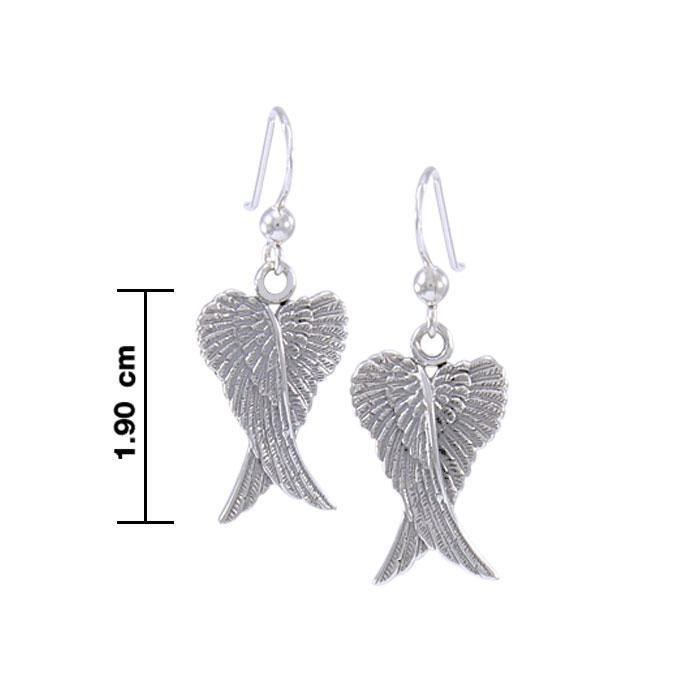 Angel Wings Silver Earrings TER928 - Jewelry