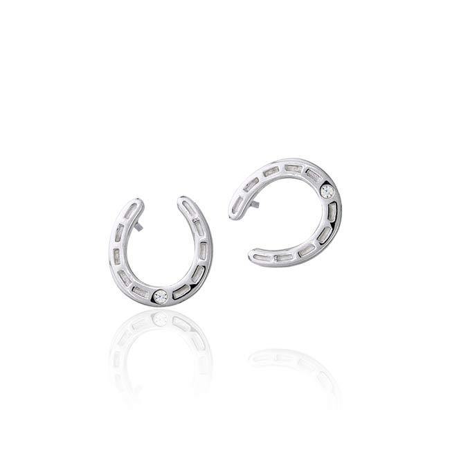 Horseshoe Post Earrings TER933 - Jewelry