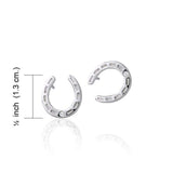 Horseshoe Post Earrings TER933 - Jewelry