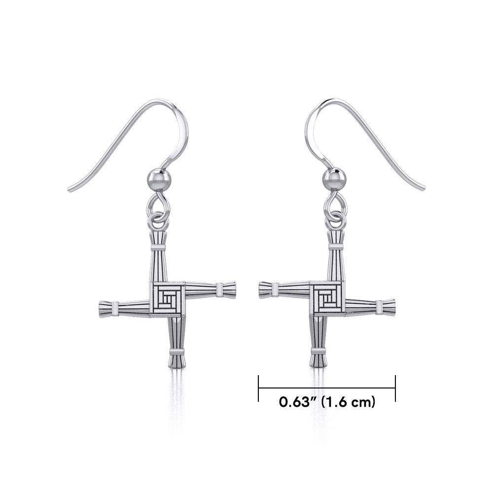 Brigids Cross Earrings TER983 - Jewelry