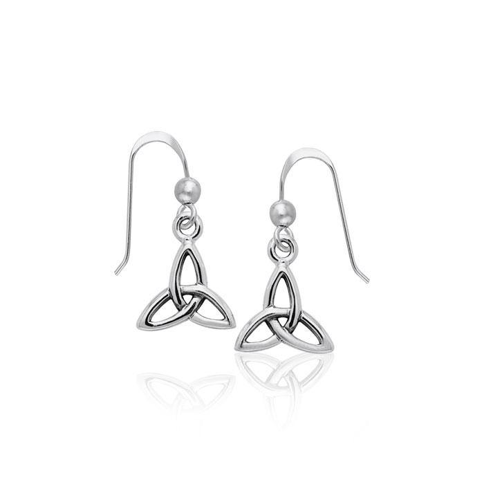 Celtic Trinity Knot Silver Earrings TER986 - Jewelry