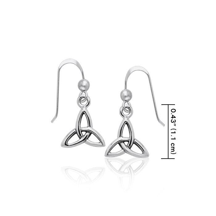 Celtic Trinity Knot Silver Earrings TER986 - Jewelry