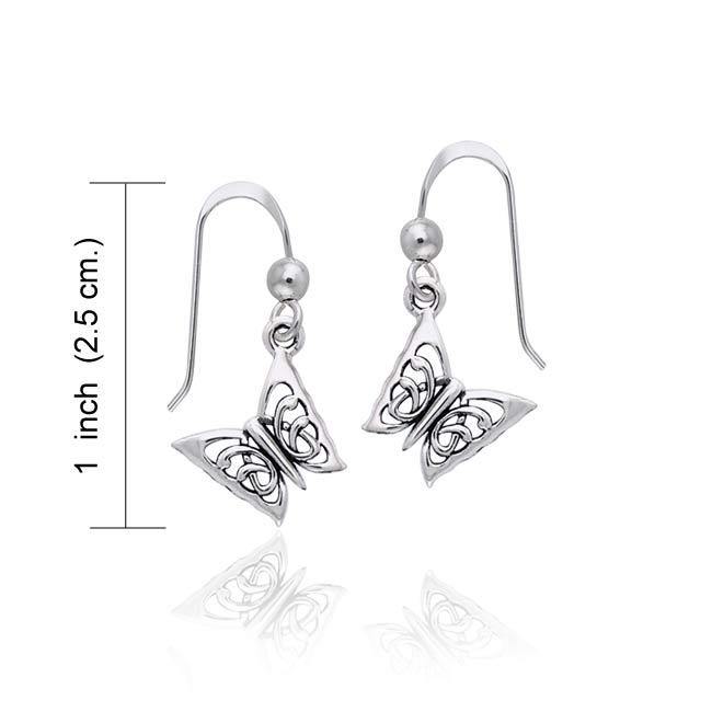 Butterfly Sterling Silver Earrings TER991 - Jewelry