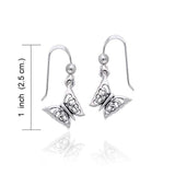 Butterfly Sterling Silver Earrings TER991 - Jewelry