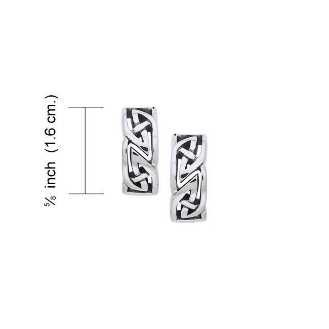 Modern Celtic Knot Earrings TER994 - Jewelry