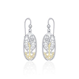 Worthy of the Golden Tree of Life Sterling Silver With 14K Gold Accent Earrings TEV2795