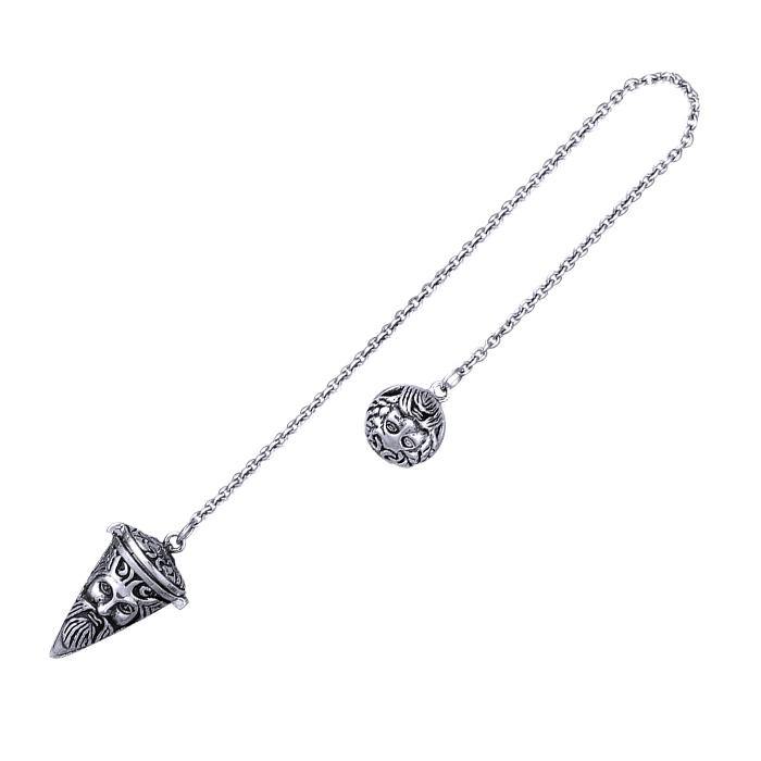 Green Man Silver Pendulum TM008 - Jewelry