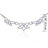 Celtic Knotwork Silver Necklace TN003