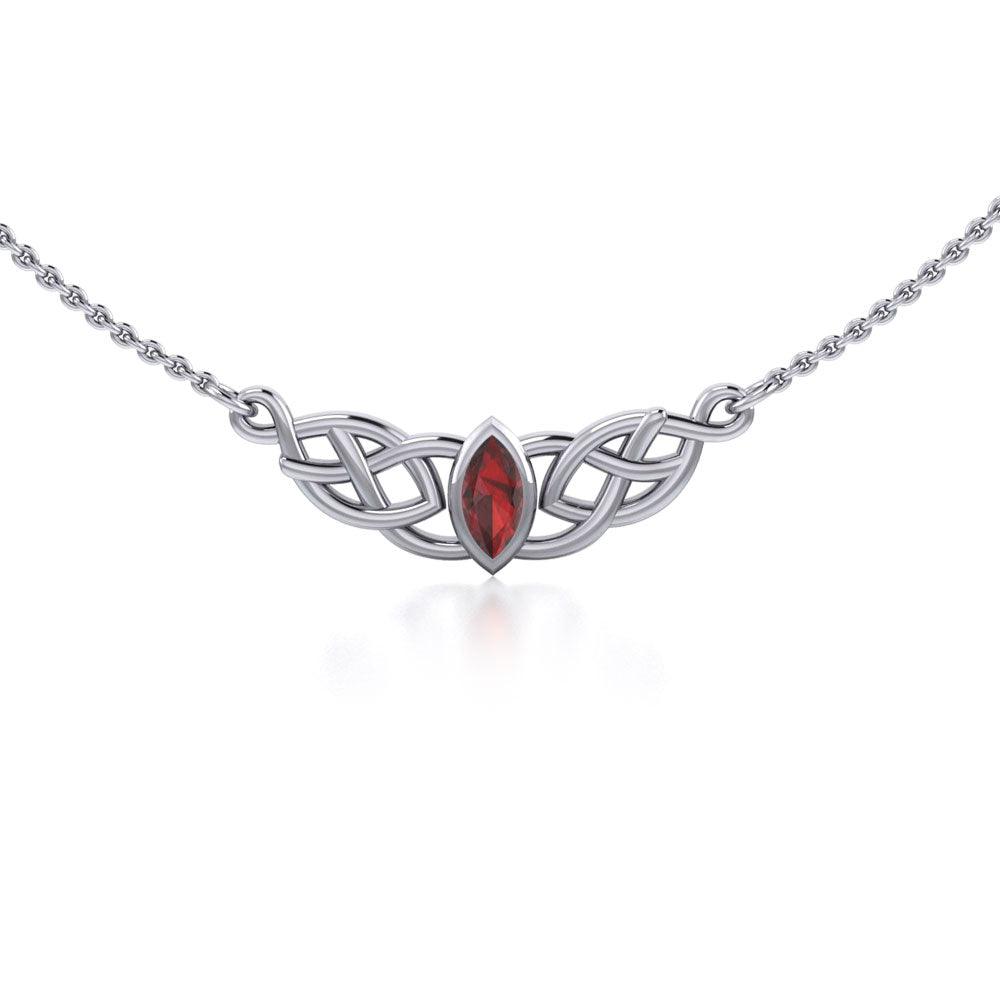 Celtic Knotwork Silver Necklace TN116 - Jewelry