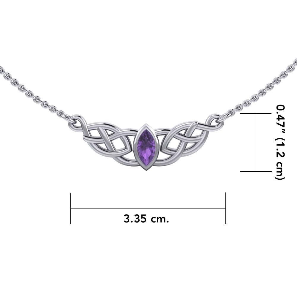 Celtic Knotwork Silver Necklace TN116 - Jewelry